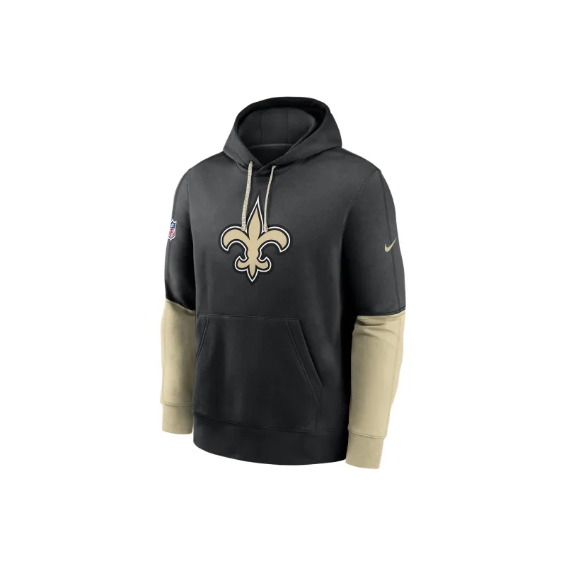Nike New Orleans Saints Sideline Team Issue Club Men's Nike Nfl Pullover Hoodie-0
