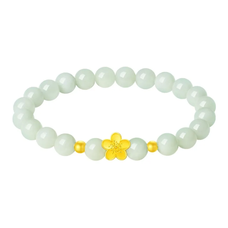 ALLOVE Hetian Jade Bracelets Green Jade Women's-0