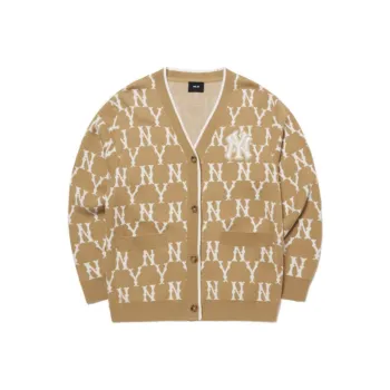 MLB Base Logo Knitwear Unisex Dark Beige