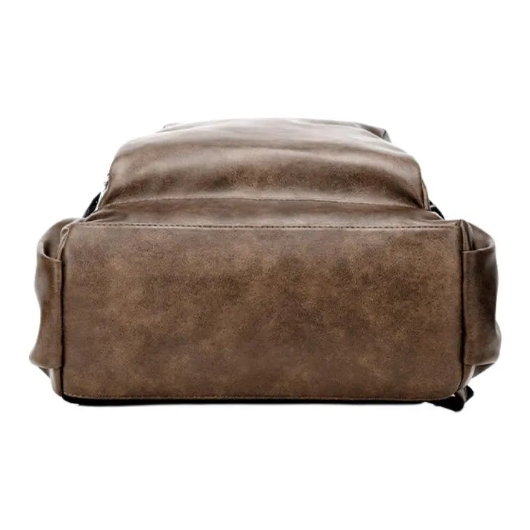 GEERDUN PU Backpack Men's Brown-2