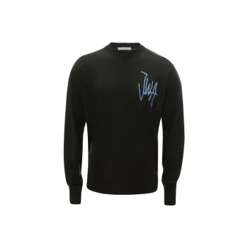 JW Anderson Intarsia-logo Crew-neck Jumper