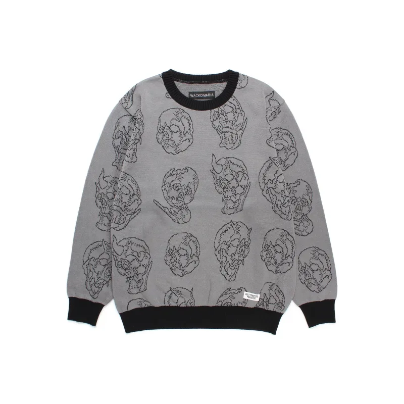 WACKO MARIA x 56 TATTOO STUDIO FW24 Sweater Unisex Gray-0