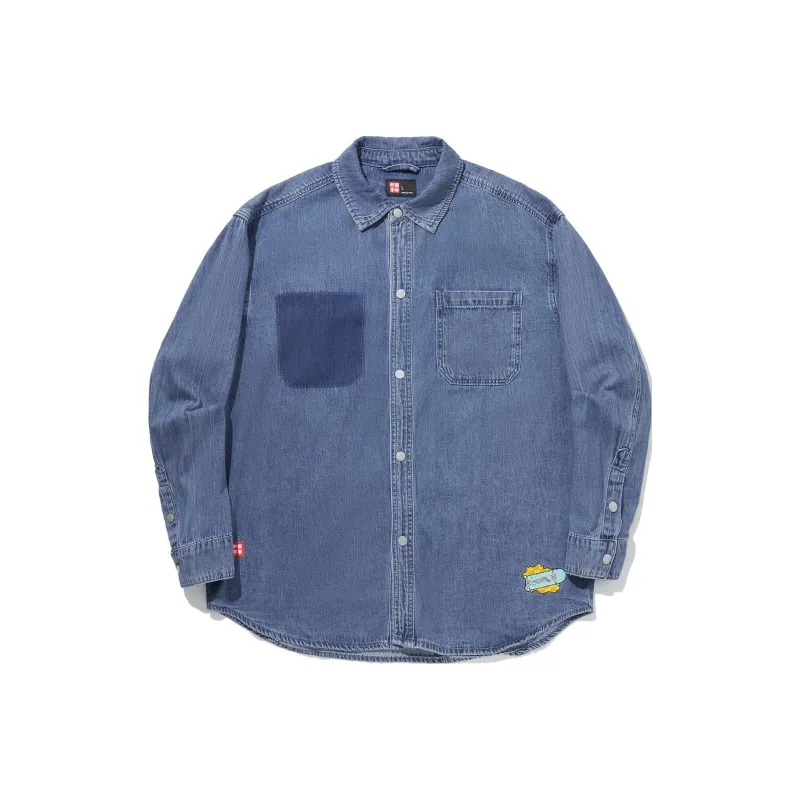 LiNing Shirt Men's Light Blue Denim-0