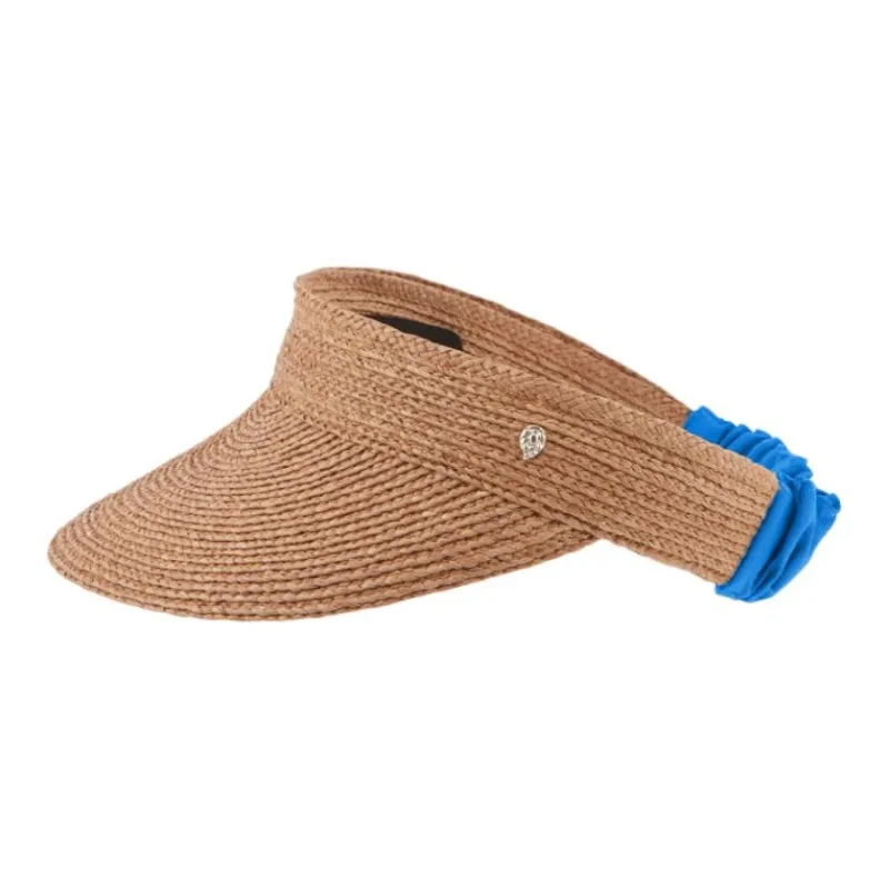 HELEN KAMINSKI Raffia, Rayon, Viscose, Nylon Sun Protection Hats Women's Blue-1