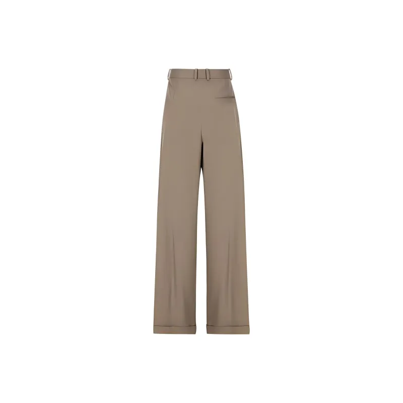 LOEWE Mid Rise Pleated Trousers-1