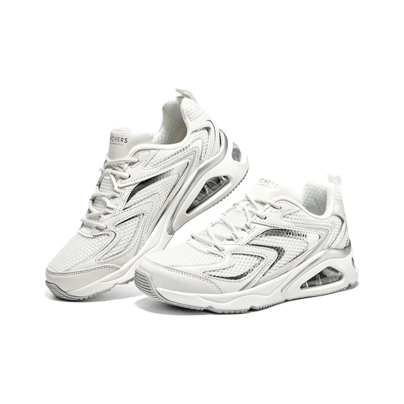 Skechers Tres Air Uno Vision airy 'White Silver' Women's-2