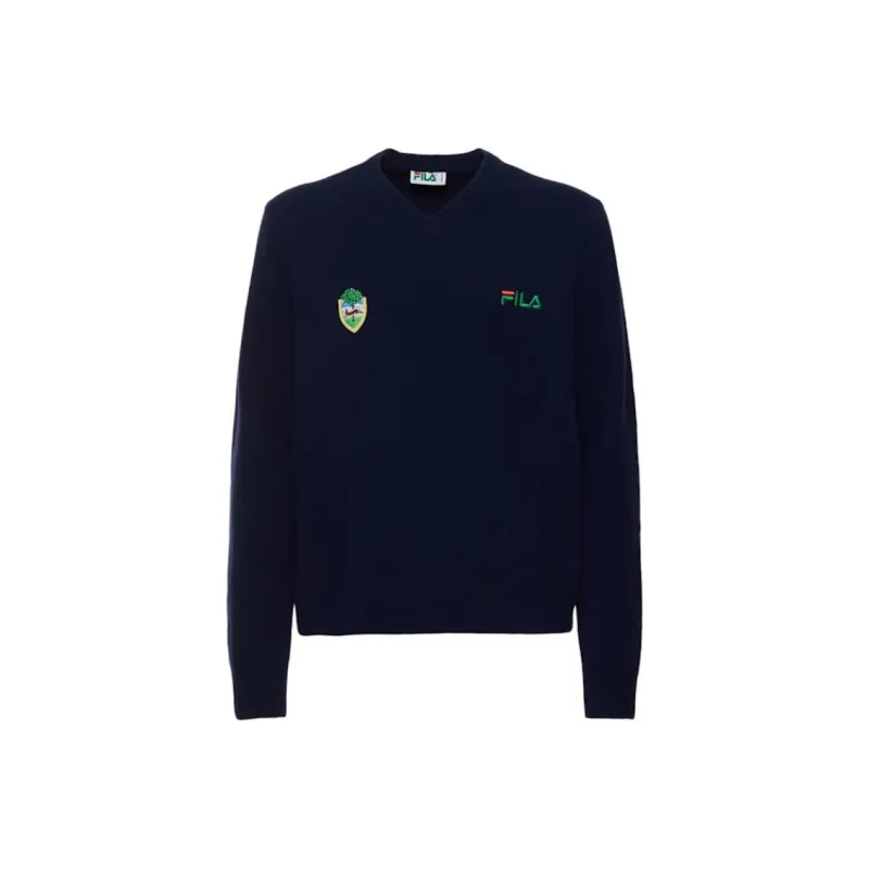 FILA FW24 Sweater Men's Dark Marine Blue-0