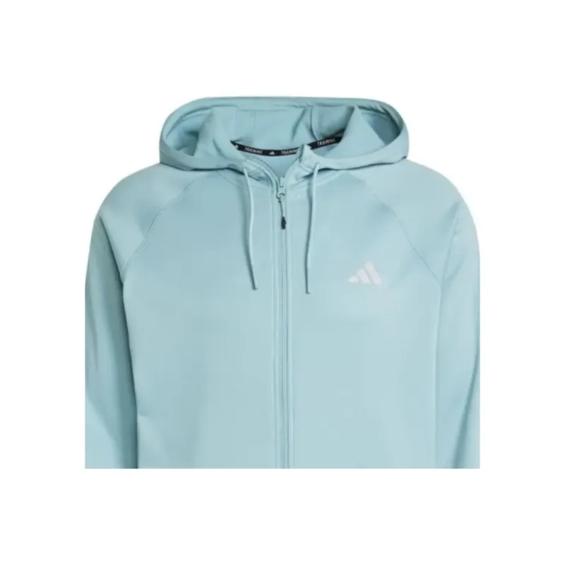 Adidas Game And Go Big Logo 3 Stripes Full Zip Hoodie-3