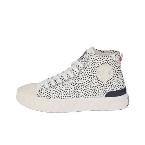 Palladium Palla Ace Anti Slip Wear Resistant High Top Canvas Shoes Women's White Black