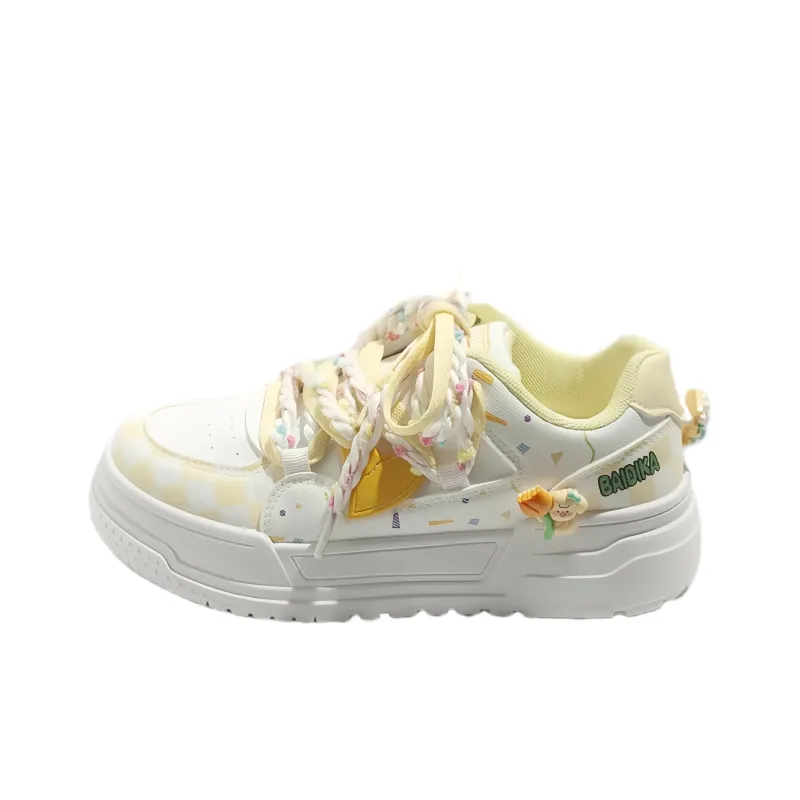 BINGO DUCK Slip Resistant And Breathable Low Top Skateboard Shoes Women's-6