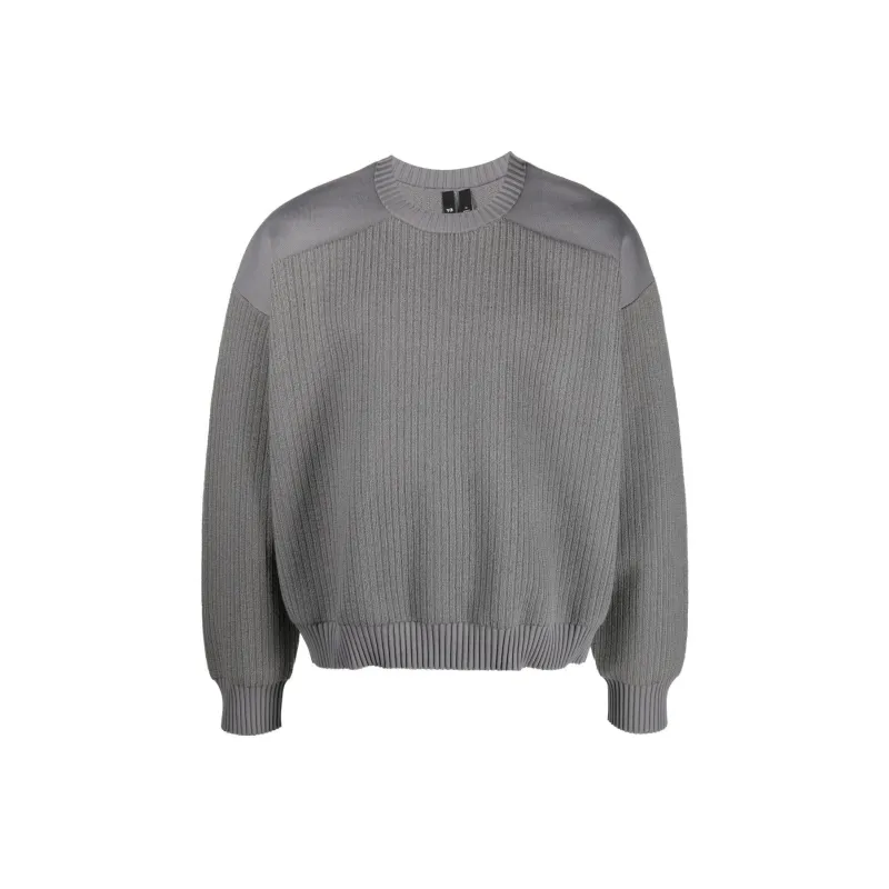 Y-3 Ribbed-panneling Crew-neck Jumper-0