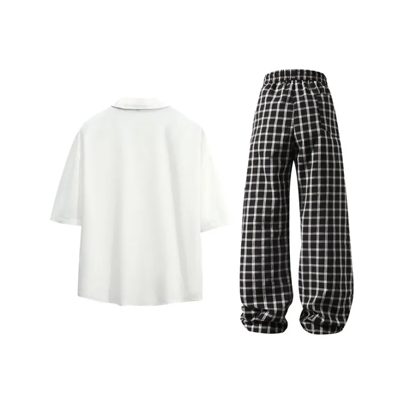 LIVINGTOWN Shirt Matching Set Unisex-1