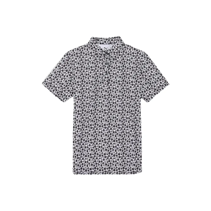 PUMA AOP SB Botanic Polo Shirt Men's Black-0