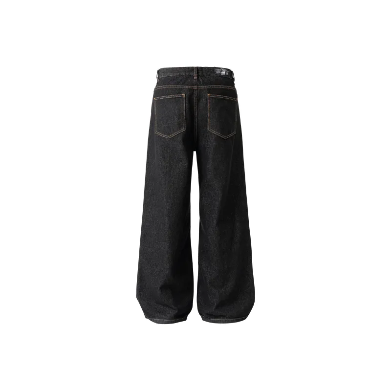 XINYINSU 25SS Jeans Unisex Black-1