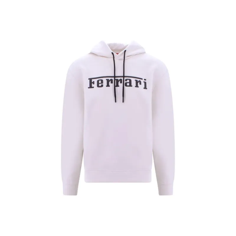 Ferrari Logo-print Fleece Hoodie-0