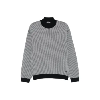 EMPORIO ARMANI Mock Neck Knitted Jumper