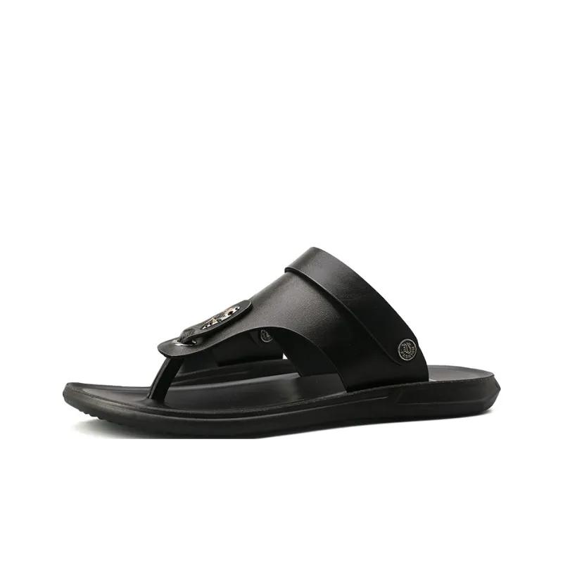 Shiozawa Rubber Sole Stitching Slip Resistant Flip Flops Men's-1