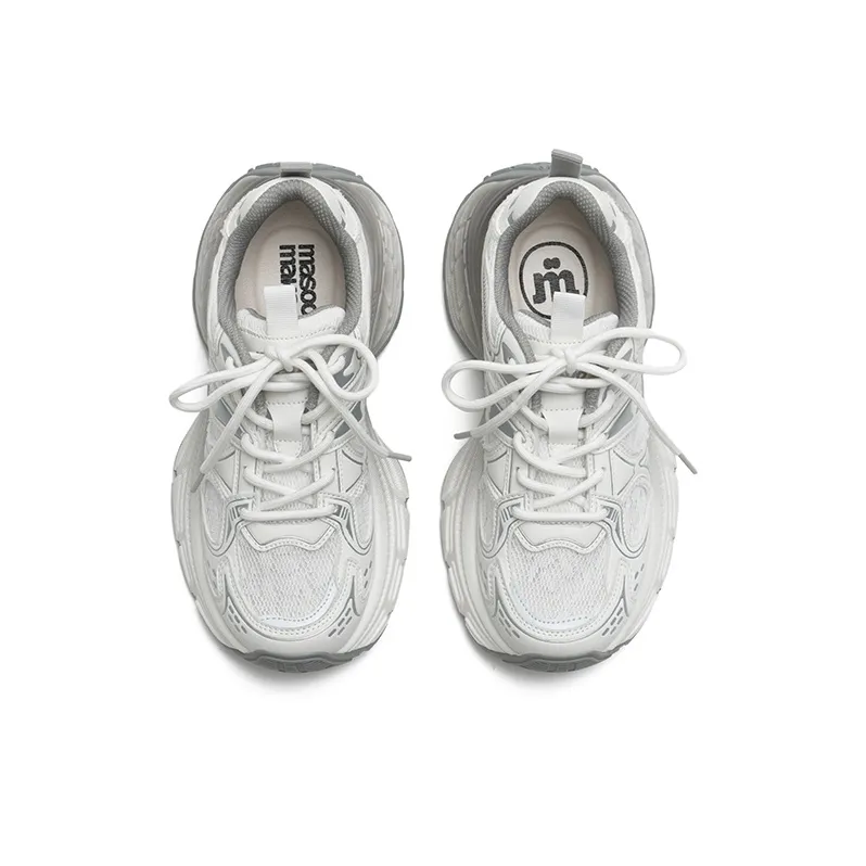 MASOOMAKE Breathable Lightweight Height Increasing Low Top Chunky Sneakers Women's-9