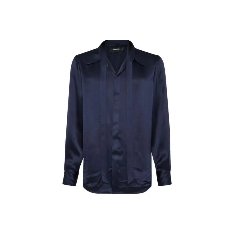 DSQUARED 2 Satin Sexy Tie Shirt-0