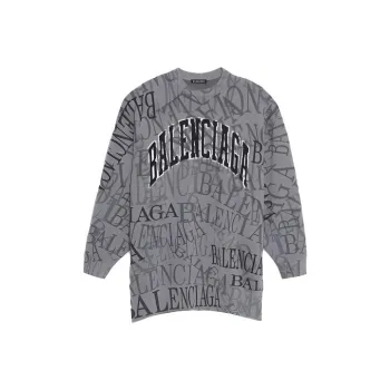 Balenciaga Cashmere Sweaters Men Gray
