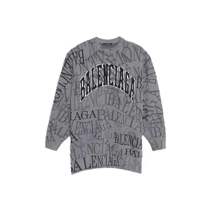 Balenciaga Cashmere Sweaters Men Gray-0