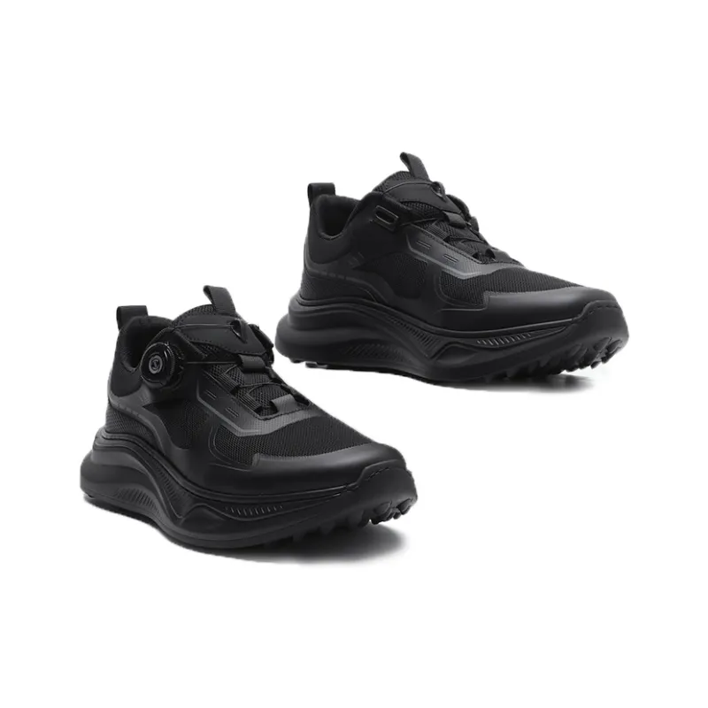 ELLE HOMME Anti Slip Wear Resistant Low Top Casual Shoes Men's Black-2
