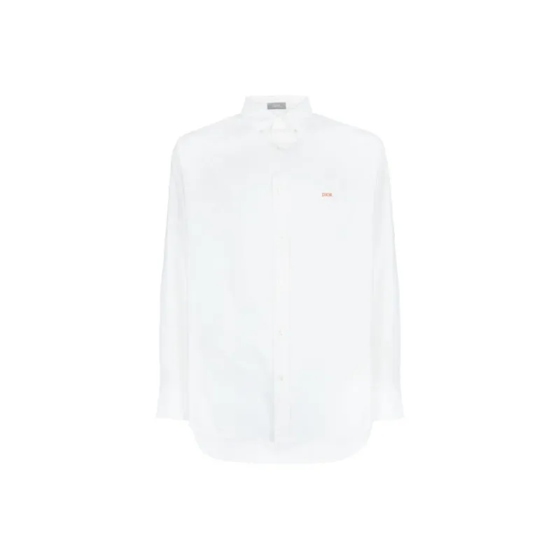 DIOR Logo Embroidered Long Sleeved Shirt-0