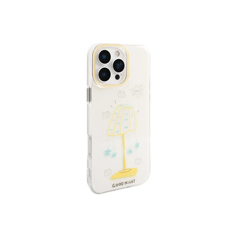 Wei Xin Acrylic Material Graffiti Star Table Lamp Phone Cases Compatible With IPhone 16/15 Pro Max/Apple 13/14 Pro/Max-1