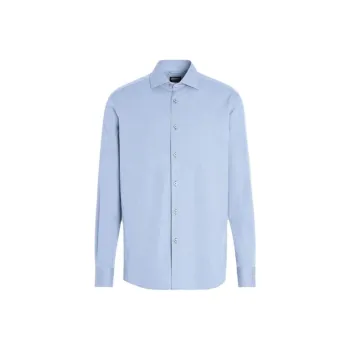 Ermenegildo Zegna Shirts Men Light Blue