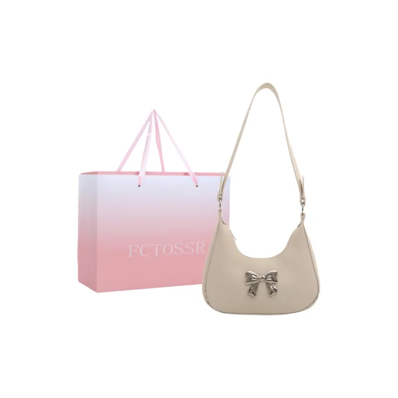 FCTOSSR PU Shoulder Bag Women's White/Silver/Black/Khaki/Brown-35