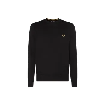 FRED PERRY Logo embroidered Crew neck Jumper