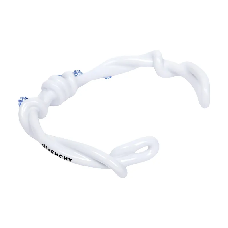 GIVENCHY Metal Enamel Swarovski Crystal Bracelets Women's Blue-2
