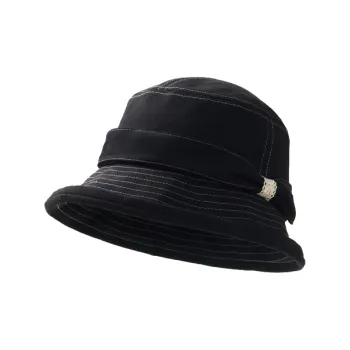 Lagur Cotton Linen Blend Bucket Hats Women's