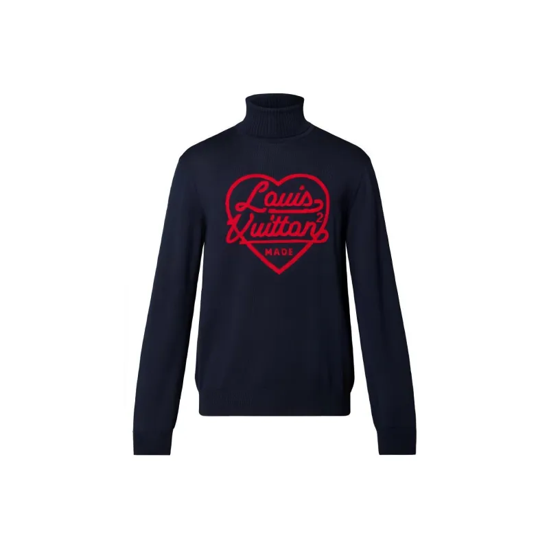 LOUIS VUITTON X Nigo Intarsia Heart Turtle Neck-0