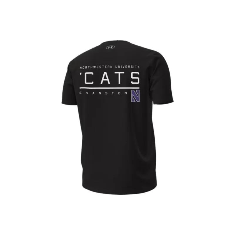 Under Armour Performance CottonCollegiate T Shirt Men's Black-1
