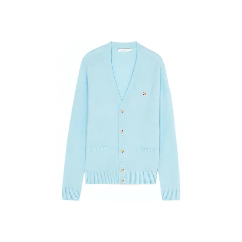 Maison Kitsune Knitwear Men's Aqua Blue-0