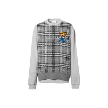 Burberry Cashmere Sweaters Men Gray