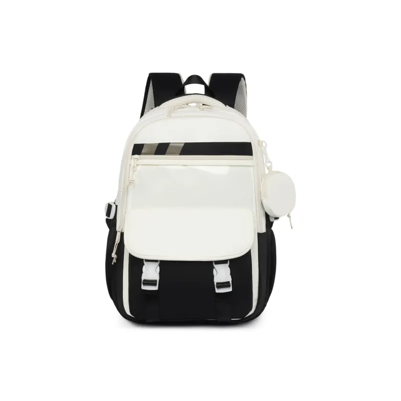 SEVENMOONS Nylon Fabric Backpack Women's Multicolor-0