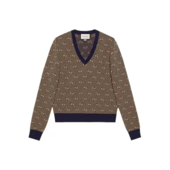 GUCCI Cashmere Sweaters Men Camel