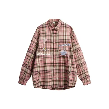 WANCHAO CP Shirt Unisex Pink Plaid