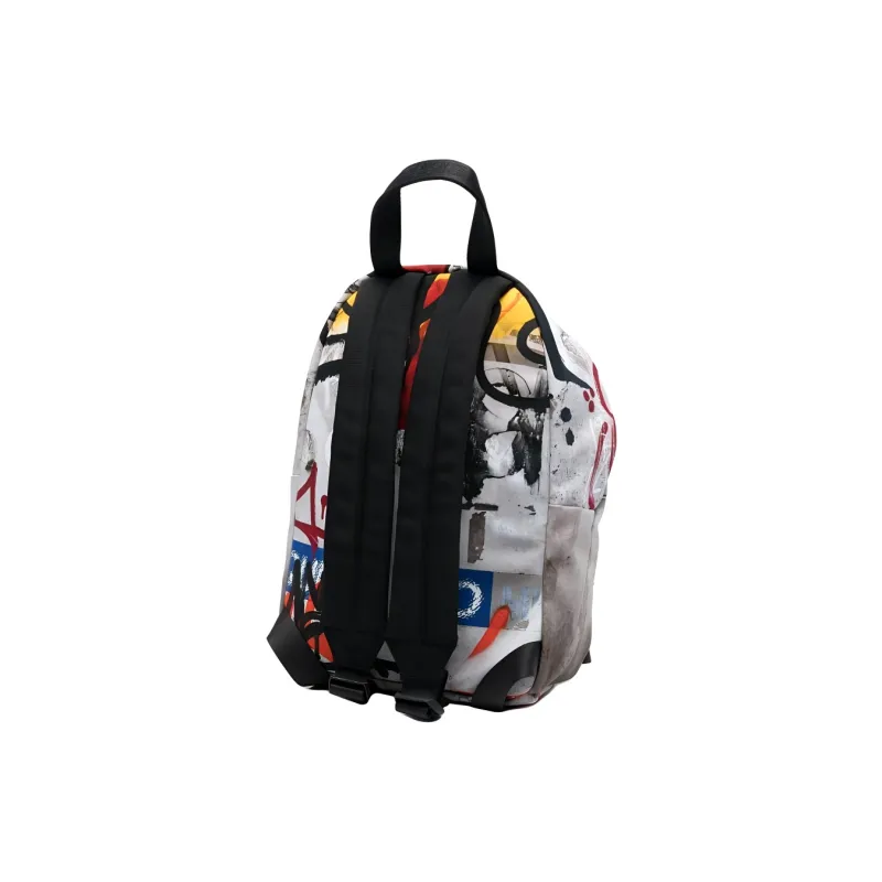 Vetements Polyester Backpack Unisex Light Gray Multicolor-1