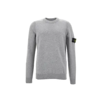 STONE ISLAND Logo Patch Crewneck Jumper