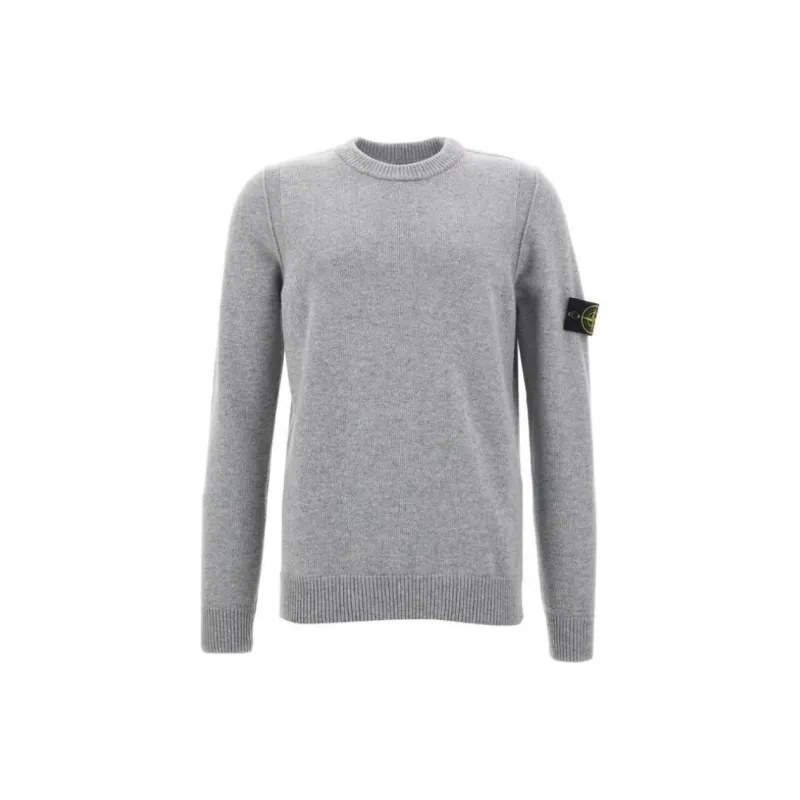 STONE ISLAND Logo Patch Crewneck Jumper-0