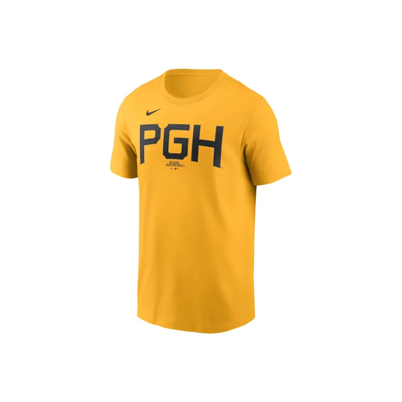 Nike T-Shirt Men's Gold Pittsburgh Pirates-0