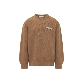 Marine Serre Fisherman Logo Patch Knitted Sweater