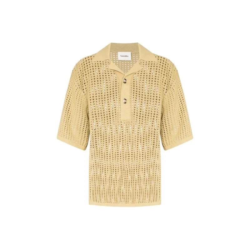 NANUSHKA SS22 Loose Fit Knitwear Men's Apricot-0