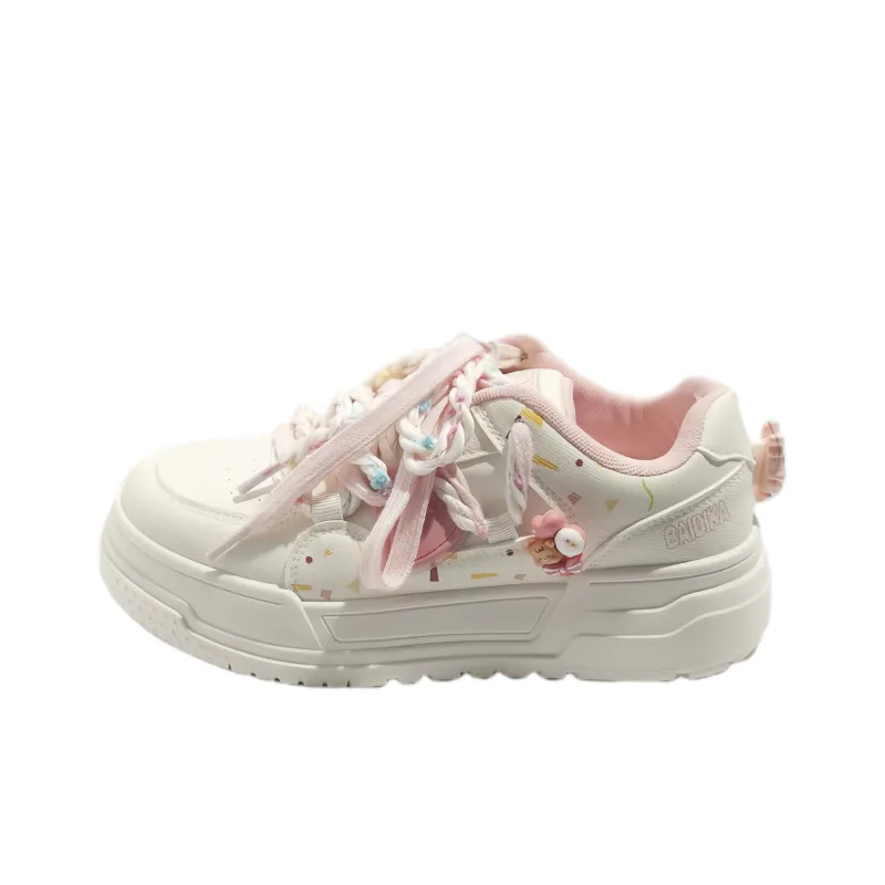 BINGO DUCK Slip Resistant And Breathable Low Top Skateboard Shoes Women's-11