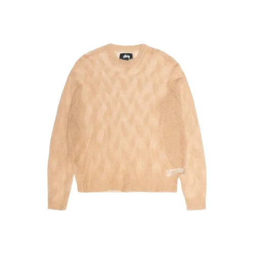 Stussy Loose Knit Cross Cable Sweater
