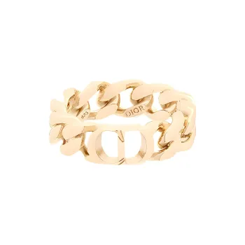 DIOR 925 Sterling Silver Rings Men's Gold