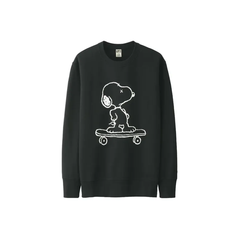 KAWS X Uniqlo X Peanuts Snoopy Skateboarding Sweatshirt-0